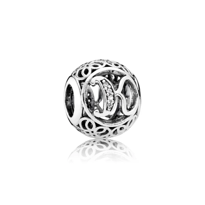 (image for) PANDORA Vintage Letter K Charm - 791855cz - Product Image