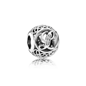 PANDORA Vintage Letter L Charm - 791856cz (image for) PANDORA Vintage Letter L Charm - 791856cz