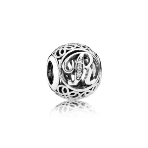 PANDORA Vintage Letter R Charm - 791862cz (image for) PANDORA Vintage Letter R Charm - 791862cz