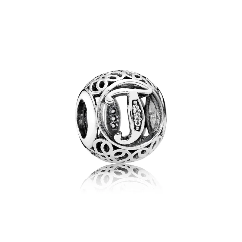 (image for) PANDORA Vintage Letter T Charm - 791864cz - Product Image