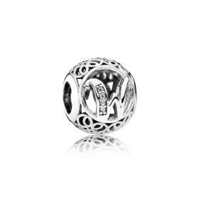 PANDORA Vintage Letter W Charm - 791867cz PANDORA Vintage Letter W Charm - 791867cz