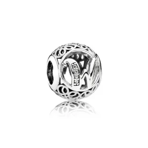 (image for) PANDORA Vintage Letter W Charm - 791867cz