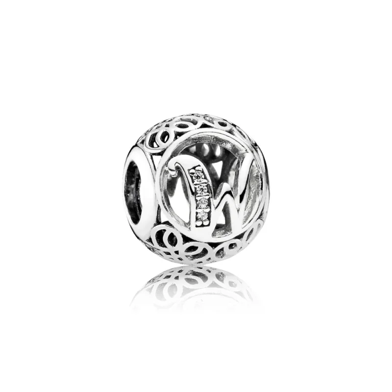 (image for) PANDORA Vintage Letter W Charm - 791867cz - Product Image