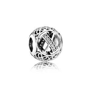 (image for) PANDORA Vintage Letter X Charm - 791868cz