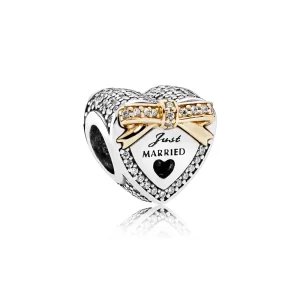 (image for) PANDORA Wedding Heart Charm, Clear CZ - 792083CZ