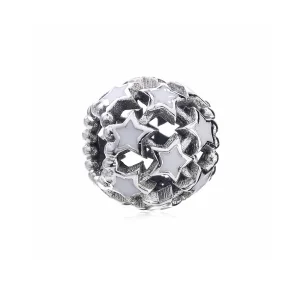 (image for) PANDORA White Enamel Star Charm - PD00122-1