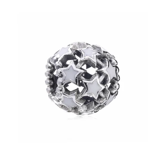 (image for) PANDORA White Enamel Star Charm - PD00122-1