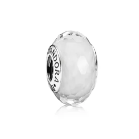 PANDORA White Faceted Murano Bead - 791070 PANDORA White Faceted Murano Bead - 791070