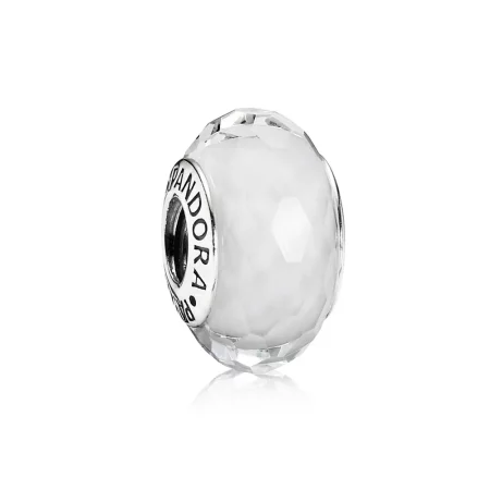 PANDORA White Faceted Murano Bead - 791070 PANDORA White Faceted Murano Bead - 791070