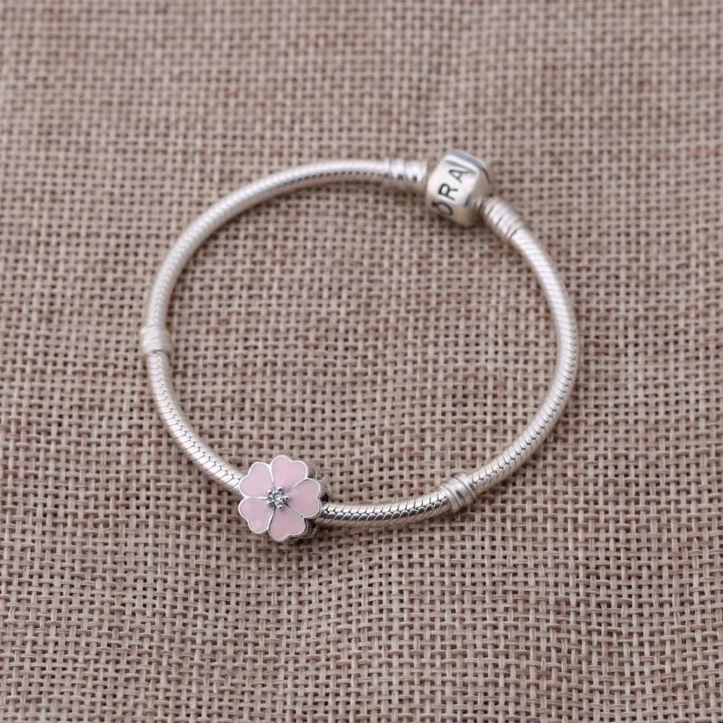 (image for) PANDORA White Primrose Clip - 791822EN12 - View 3