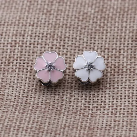 PANDORA White Primrose Clip - 791822EN12