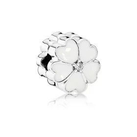 PANDORA White Primrose Clip - 791822EN12 PANDORA White Primrose Clip - 791822EN12