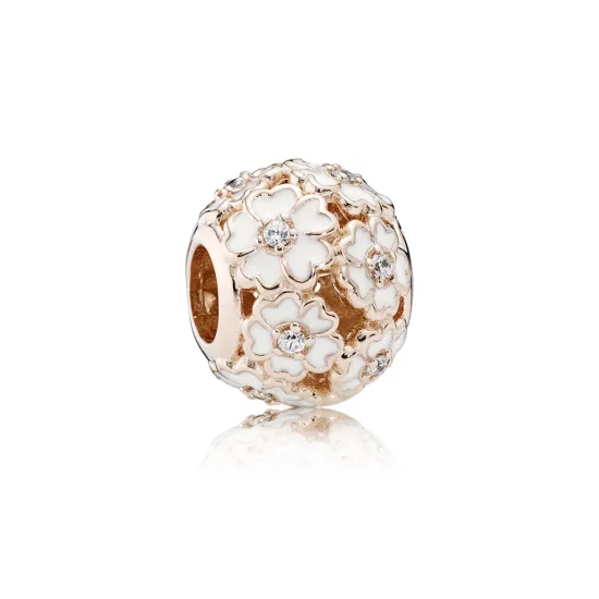 PANDORA White Primrose Meadow Charm - 781488EN12
