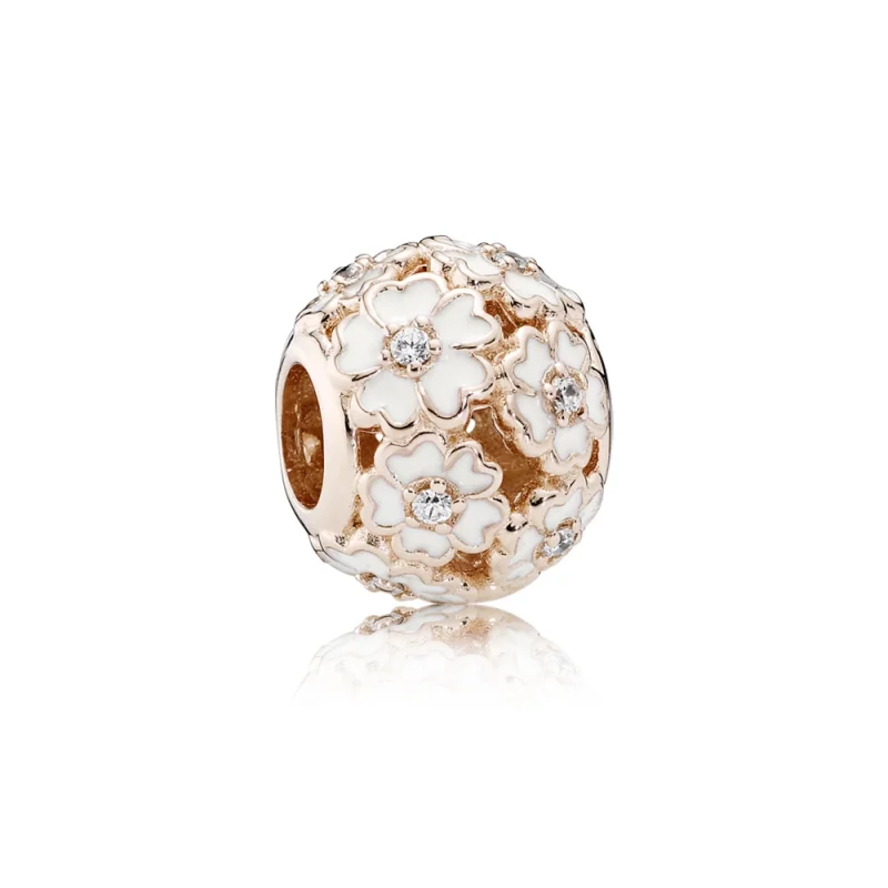 (image for) PANDORA White Primrose Meadow Charm - 781488EN12 - Product Image