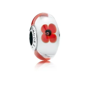 (image for) PANDORA Wild Flower Tribute Murano Bead Charm - 791636