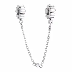 PANDORA Wildflower Meadow Safety Chain, Royal Purple Crystals - 797090NRP PANDORA Wildflower Meadow Safety Chain, Royal Purple Crystals - 797090NRP