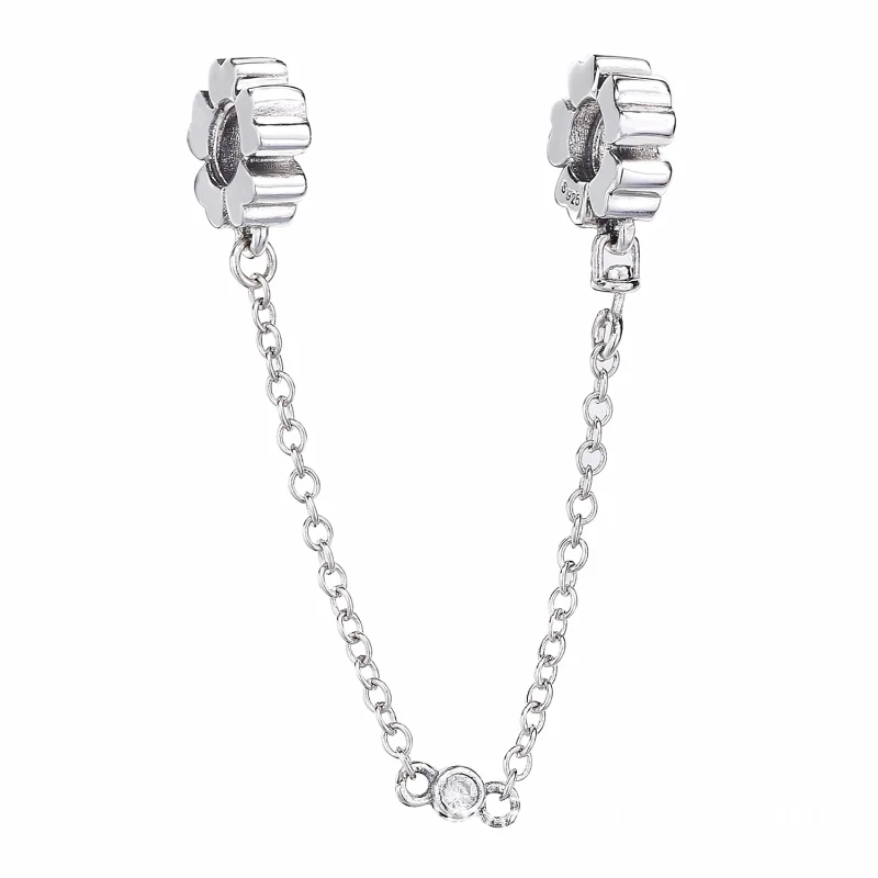 (image for) PANDORA Wildflower Meadow Safety Chain, Royal Purple Crystals - 797090NRP - View 2