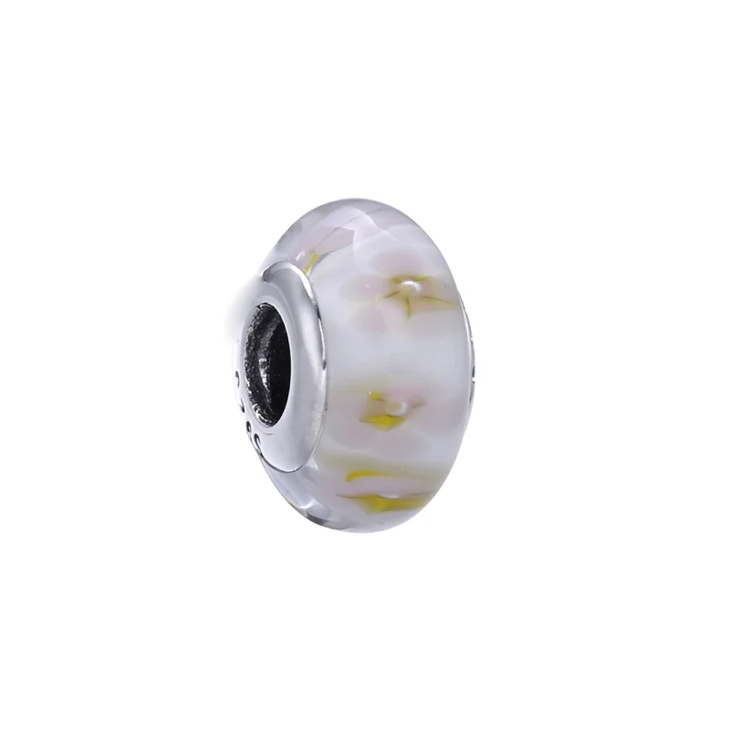(image for) PANDORA Yellow flower Glass Murano Charm - PL00030-1 - Product Image