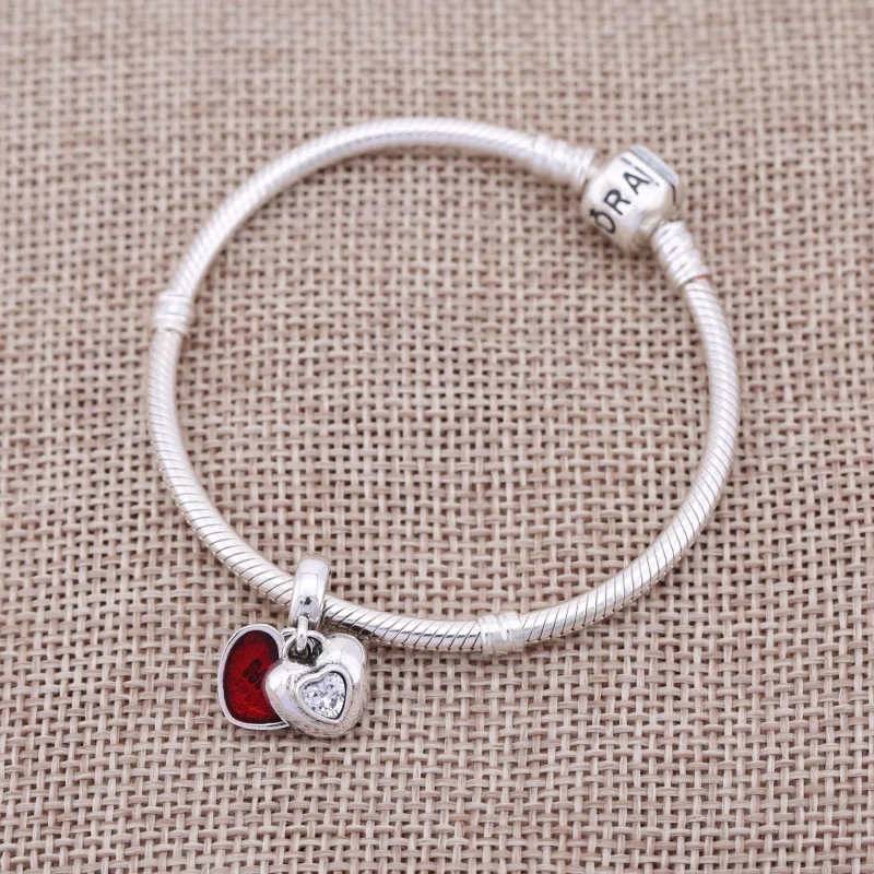 (image for) PANDORA "You" & "Me" Pendant Charm - 791244CZ - View 2