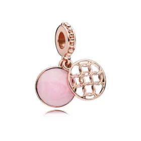 Pattern of Love Dangle Charm, PANDORA Rose™ Pink Enamel - 787040EN153 Pattern of Love Dangle Charm, PANDORA Rose™ Pink Enamel - 787040EN153