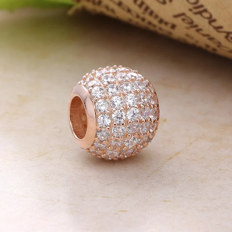 (image for) Pavé Lights, PANDORA Rose™ Charm Clear CZ - 781051CZ - View 2