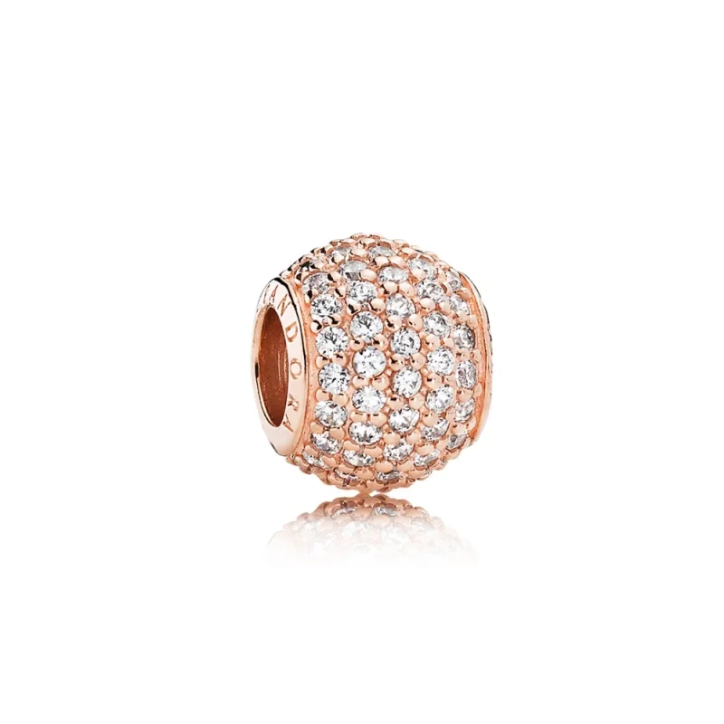 (image for) Pavé Lights, PANDORA Rose™ Charm Clear CZ - 781051CZ - Product Image