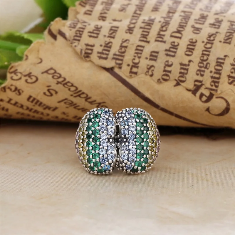 (image for) Pave Open My Heart Clip, PANDORA Multicolor CZ - 797221NRPMX - View 4