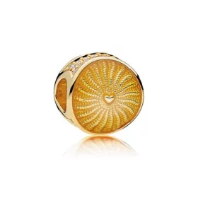 Rays of Sunshine Charm, PANDORA Shine™, Yellow Enamel Clear CZ - 767128EN158 Rays of Sunshine Charm, PANDORA Shine™, Yellow Enamel Clear CZ - 767128EN158