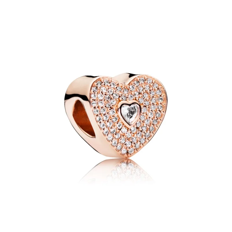 (image for) Sweetheart Charm, PANDORA Rose™ Clear CZ - 781555CZ - Product Image