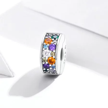 Pandora Style Silver Colorful Garden Clip - SCC1609