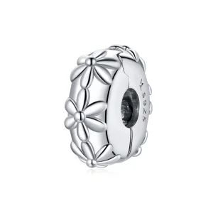 (image for) Pandora Style Silver Daisy Clip - SCC1795