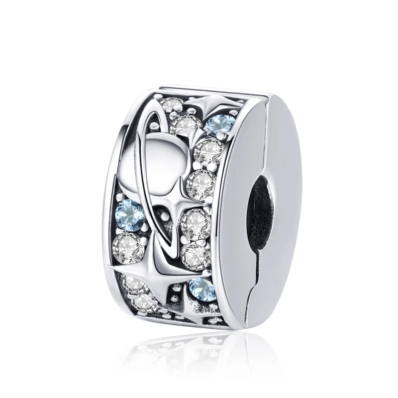 (image for) Pandora Style Silver Planet Clip - SCC985 - Product Image