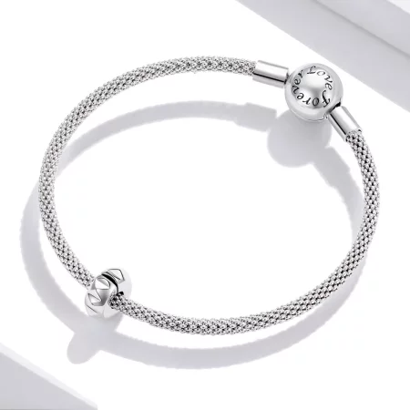 Pandora Style Silver Rivet Clip - SCC1780