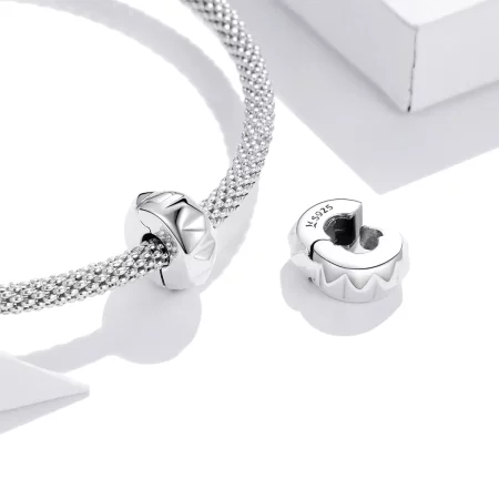 Pandora Style Silver Rivet Clip - SCC1780