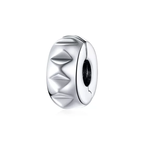 Pandora Style Silver Rivet Clip - SCC1780