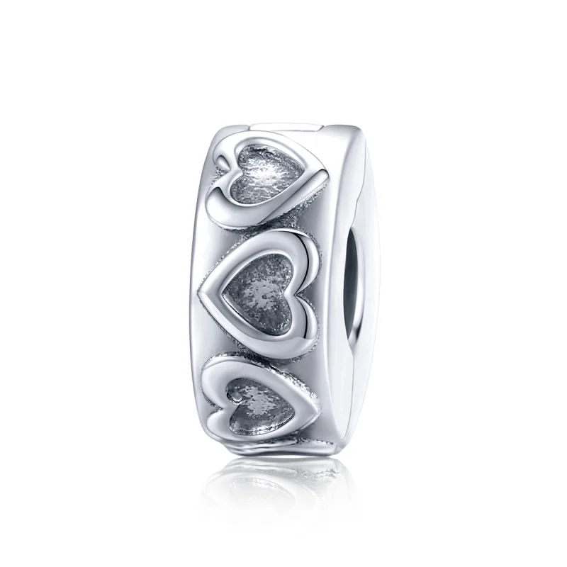 (image for) Pandora Style Silver Vintage Relief Clip - SCC1557 - Product Image