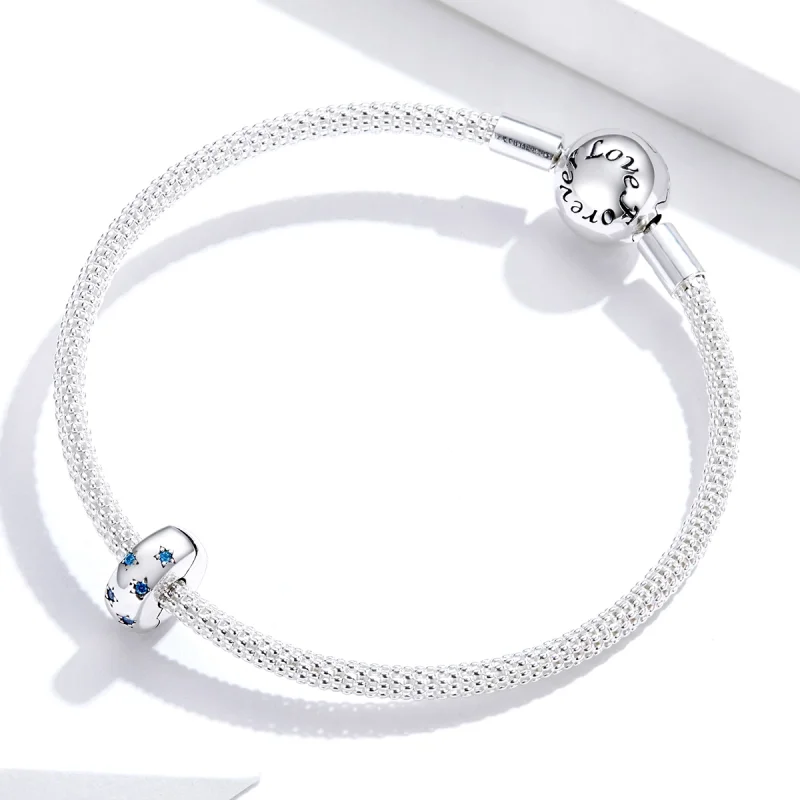 (image for) Pandora Style Silver Waves In The Sun Clip - BSC253 - View 3
