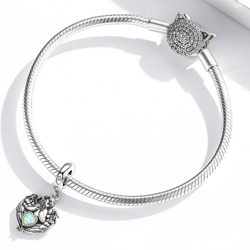 (image for) Pandora Style Angel Pray Love Dangle - BSC568 - View 3