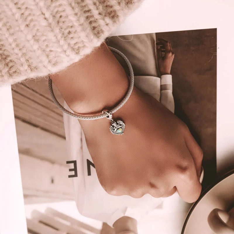 (image for) Pandora Style Angel Pray Love Dangle - BSC568 - View 6