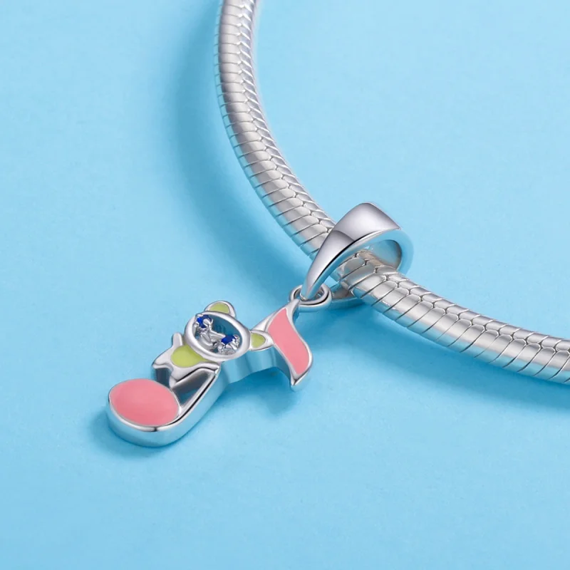 (image for) Pandora Style Bear Melody Dangle - BSC021 - View 3