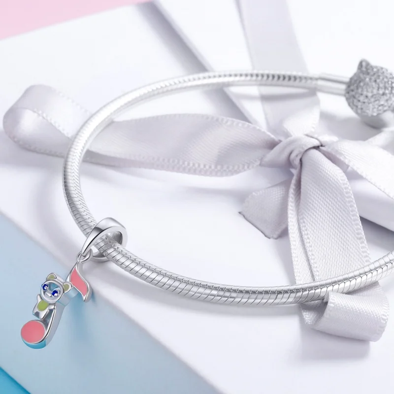 (image for) Pandora Style Bear Melody Dangle - BSC021 - View 4