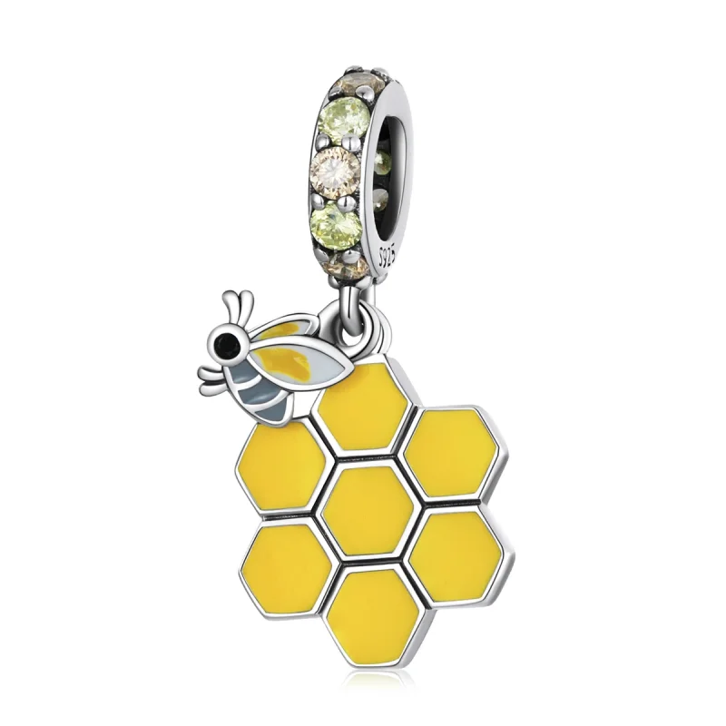 (image for) Pandora Style Bees and Hive Dangle - SCC2186 - Product Image