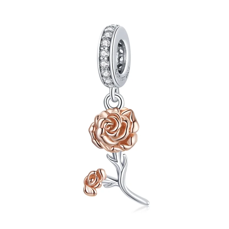 (image for) Pandora Style Carnation Dangle - BSC422 - Product Image