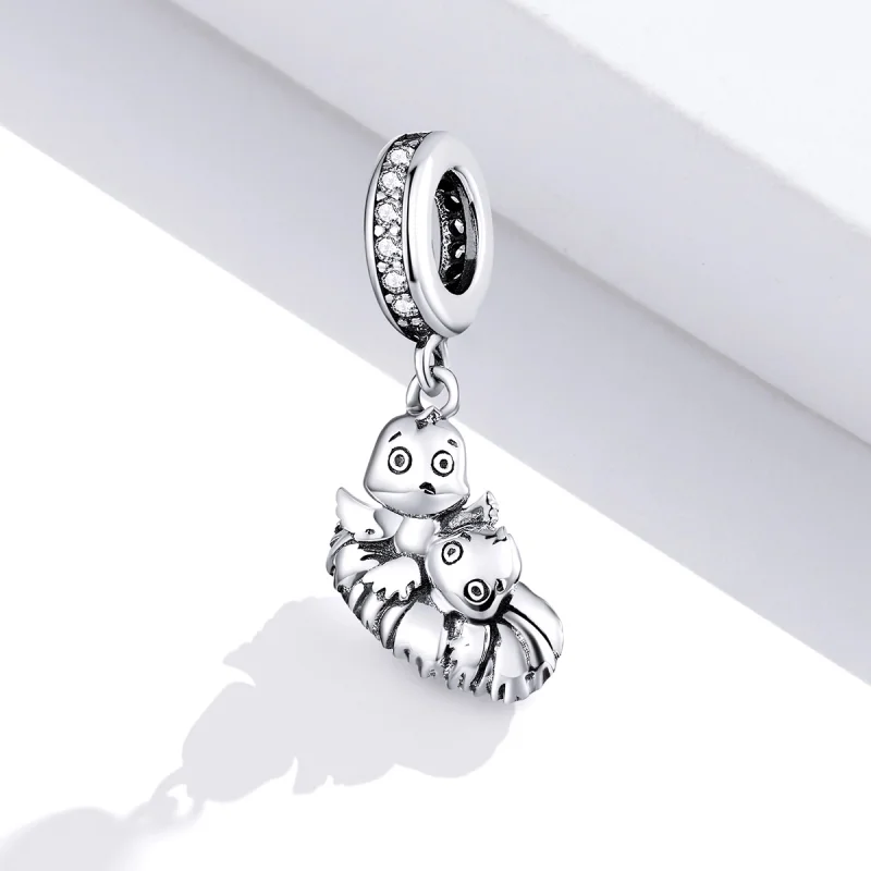 (image for) Pandora Style Cartoon Bird Dangle - SCC1522 - View 2