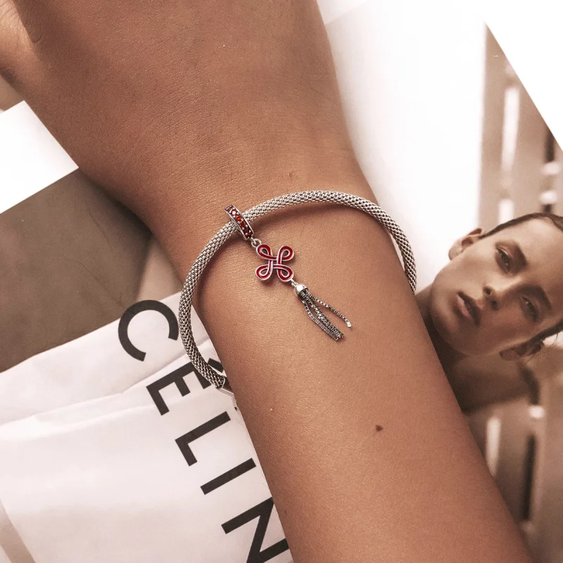 (image for) Pandora Style Chinese Knot Dangle - SCC2069 - View 5