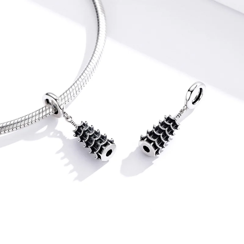 (image for) Pandora Style Chinese Tower Dangle - SCC1544 - View 3