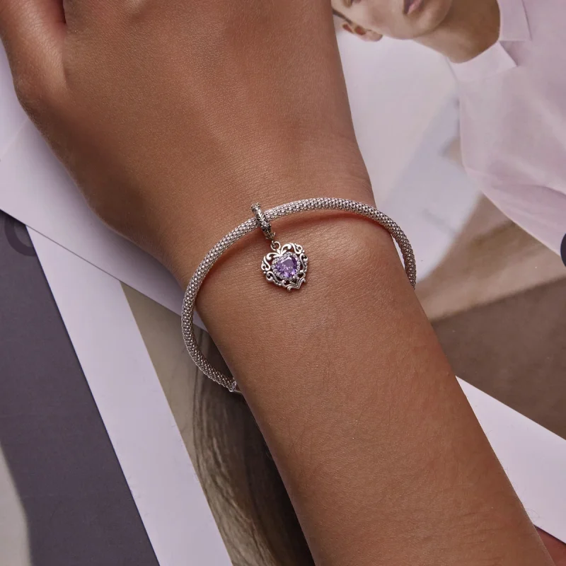 (image for) Pandora Style Classical Love Dangle - SCC2181 - View 5