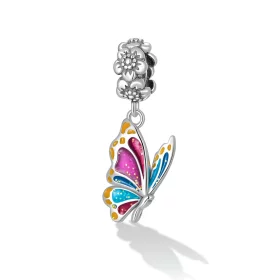 Pandora Style Colorful Butterfly Dangle - SCC2216 Pandora Style Colorful Butterfly Dangle - SCC2216