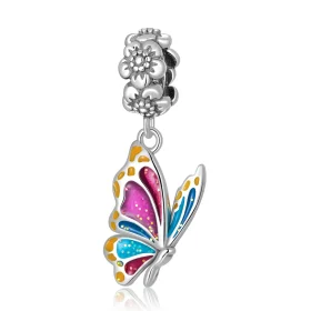Pandora Style Colorful Butterfly Dangle - SCC2216 Pandora Style Colorful Butterfly Dangle - SCC2216