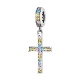 Pandora Style Colorful Cross Dangle - SCC2156 Pandora Style Colorful Cross Dangle - SCC2156